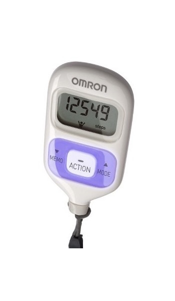 Omron шагомер электронный HJ-203-EV, 1 шт, фиолетовый фото