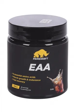 Prime Kraft Аминокислоты EAA, порошок для приготовления раствора для приема внутрь, 200 г, 1 шт, кола фото