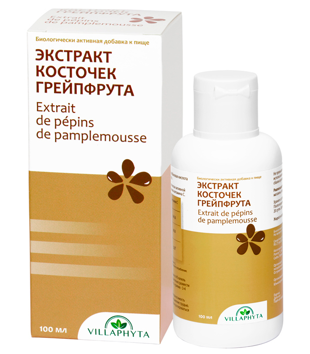 Экстракт косточек грейпфрута, капли для приема внутрь, 100 мл, 1 шт. фото