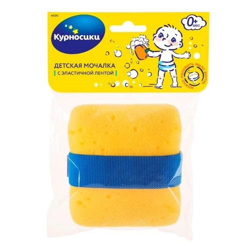 Курносики Мочалка с эластичной лентой, 1 шт, арт. 40515 фото