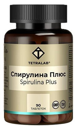 Tetralab Спирулина плюс, таблетки, 90 шт. фото