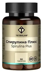 Tetralab Спирулина плюс, таблетки, 90 шт. фото