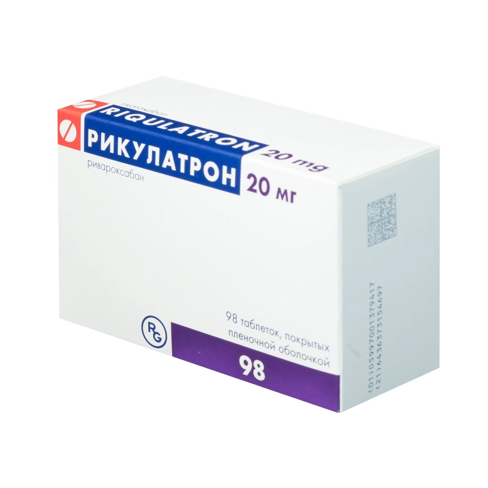Рикулатрон, 15 мг, таблетки, покрытые пленочной оболочкой, 98 шт. фото