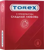 Torex сладкая любовь со вкусом клубники, презервативы, 3 шт. фото