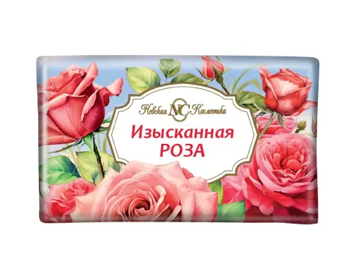 Невская косметика мыло туалетное, мыло твердое, 180 г, 1 шт, изысканная роза фото