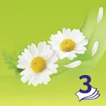 Zewa Deluxe платки носовые бумажные, 100 шт, с ромашкой, 10х10 фото 3