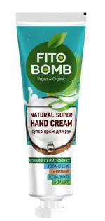 Fito косметик fito bomb супер крем для рук увлажнение питание гладкость защита, крем для рук, 24 мл, 1 шт. фото