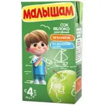 Малышам сок осветленный, сок, 330 мл, 1 шт, яблоко фото 