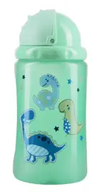 Курносики Поильник-непроливайка Динозаврики с трубочкой, 400 мл, 1 шт, 12 мес., арт. 17128 фото