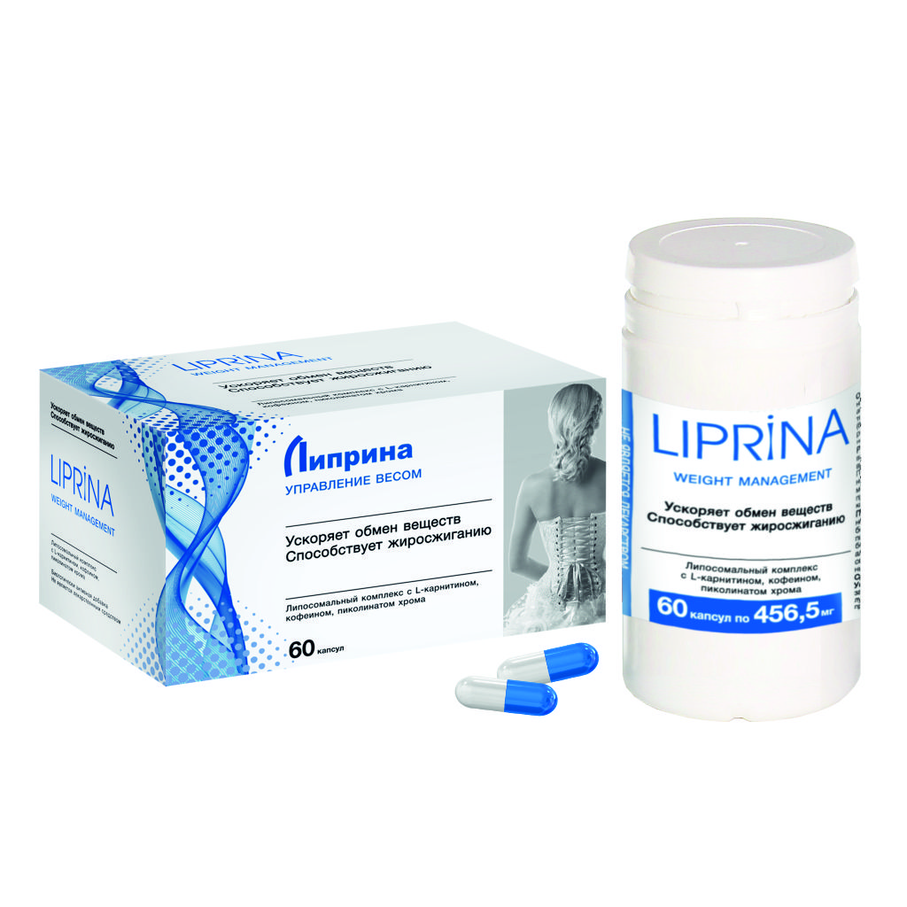 Липрина Управление весом, 456.5 мг, капсулы, 60 шт. фото