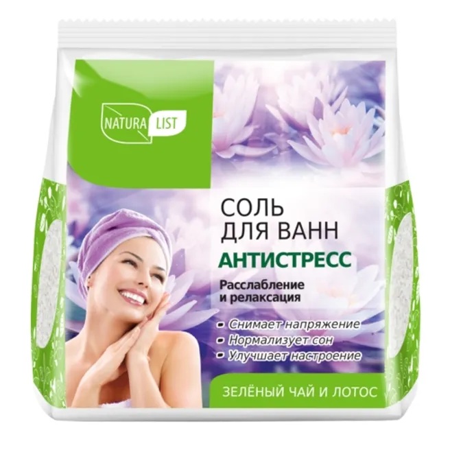 Натуралист Соль для ванн Антистресс, соль для ванн, 500 г, 1 шт. фото