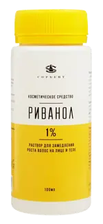 Риванол раствор для замедления роста волос, 1%, жидкость, 100 мл, 1 шт. фото