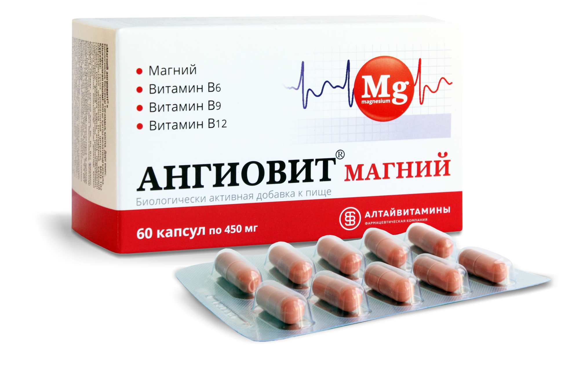 Ангиовит Магний, капсулы, 60 шт. фото