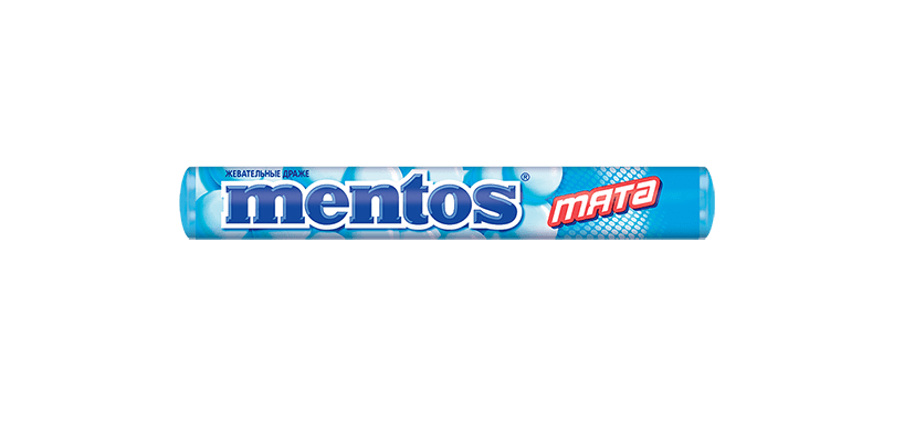 Mentos Жевательные драже мята, конфета жевательная, 37 г, 1 шт. фото