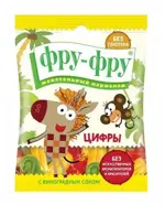 Фру-Фру Мармелад Зебра в клеточку цифры, мармелад жевательный, 30 г, 1 шт, со вкусом винограда фото