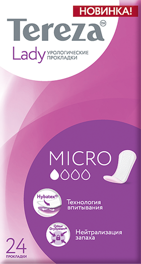 TerezaLady Micro Прокладки урологические, 24 шт, 1 капля фото