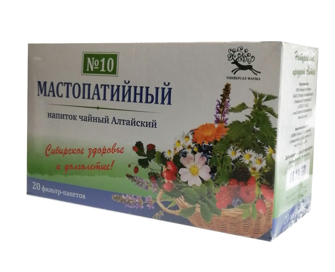 Чайный напиток Алтайский №10 Мастопатийный, фиточай, 1.5 г, 20 шт. фото