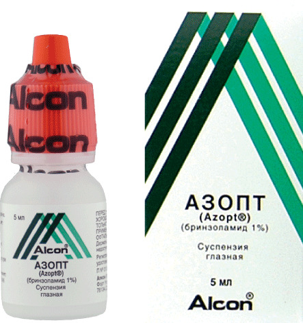 Азопт, 10 мг/мл, капли глазные, 5 мл, 1 шт. фото