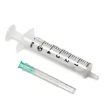 Шприц 2-х компонентный KD-Ject, 5 мл, шприц в комплекте с иглой, 1 шт, 21G (0.80х40) фото