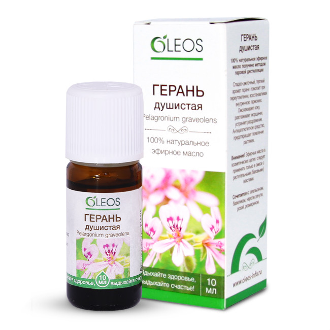 Oleos Герань Масло эфирное, 10 мл, 1 шт. фото