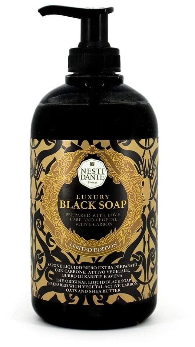 Nesti Dante Мыло черное роскошное, мыло жидкое, 500 мл, 1 шт. фото