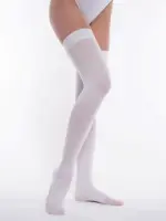 Ergoforma 257 Чулки антиэмболические 1 класса компрессии (18-21 mmHg), р. 4, пара, 1 шт, белого цвета, с отверстием под пальцами фото 3