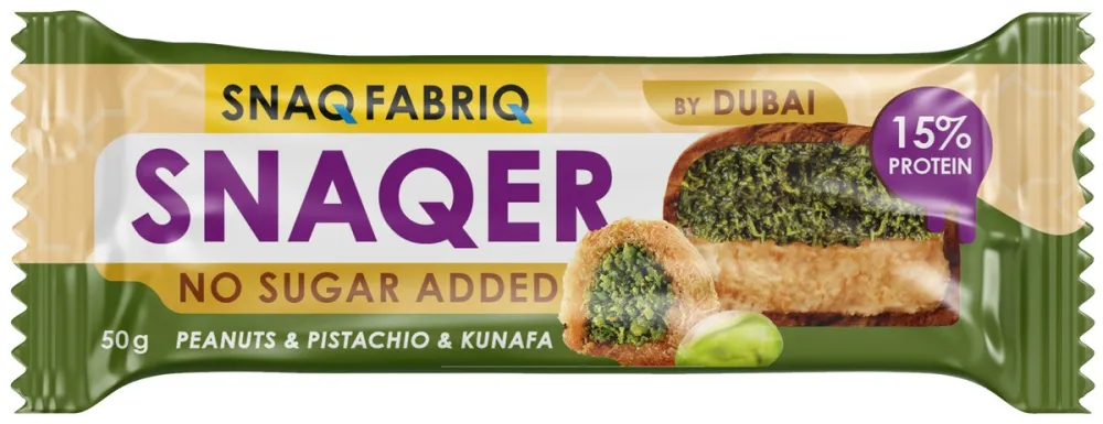 Snaq Fabriq батончик глазированный, батончик, 50 г, 1 шт, арахис + фисташка фото