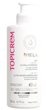 Topicrem Mela молочко для выравнивания тона ультра-увлажняющее, молочко, 500 мл, 1 шт, SPF 15 фото