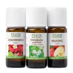 Oleos Набор масел ароматических земляника + ландыш майский + яблоко, масло эфирное, 10 мл, 3 шт. фото 3
