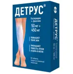 Детрус, 50 мг+450 мг, таблетки, покрытые оболочкой, 60 шт. фото