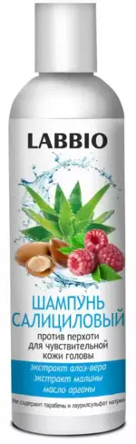 Labbio Шампунь салициловый против перхоти, шампунь, 250 мл, 1 шт, для всех типов волос фото