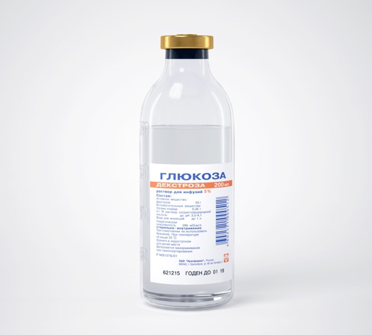 Глюкоза, 5 %, раствор для инфузий, 200 мл, 30 шт. фото