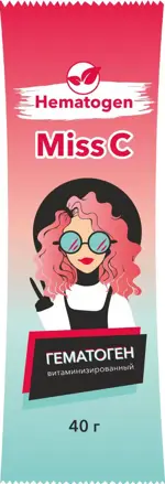 Гематоген витаминизированный, плитка, 40 г, 1 шт. фото