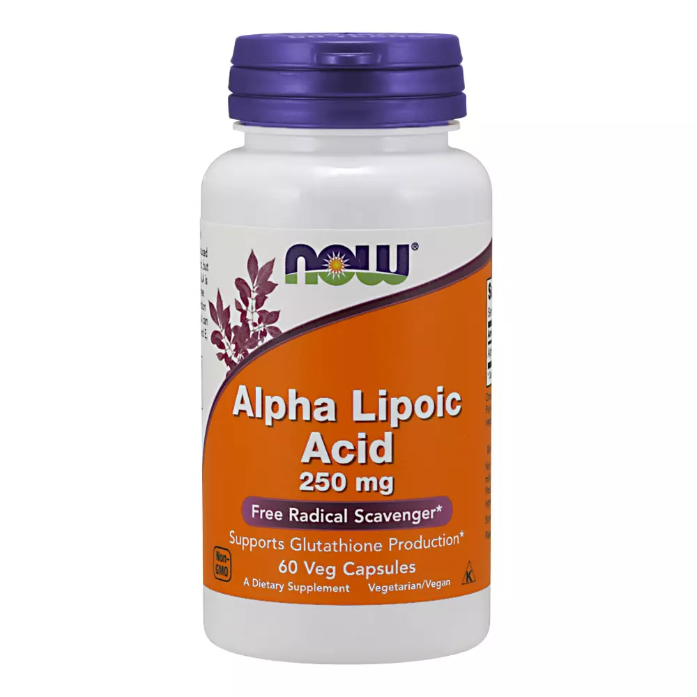 NOW Альфа-липоевая кислота, 250 мг, капсулы, 60 шт. фото