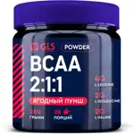 GLS BCAA 2:1:1, порошок, 280 г, 1 шт, ягодный пунш фото