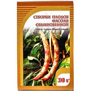 Створки плодов фасоли обыкновенной, сырье растительное, 30 г, 1 шт. фото