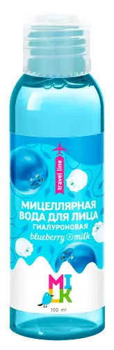 Milk мицеллярная вода для лица гиалуроновая, вода мицеллярная, 100 мл, 1 шт. фото