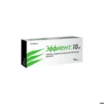 Эффиент, 10 мг, таблетки, покрытые пленочной оболочкой, 28 шт. фото