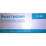 Анастрозол, 1 мг, таблетки, покрытые пленочной оболочкой, 30 шт. фото 