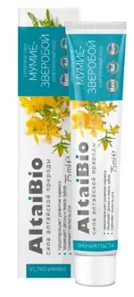 Altaibio комплексный уход Мумие-Зверобой, паста зубная, 75 мл, 1 шт. фото