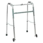 B Well Ходунки складные с колесными опорами, 1 шт, WR-221, шагающий и фиксированный режимы фото