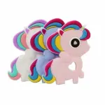 Бусинка прорезыватель силиконовый Единорог, 1 шт, в ассортименте, арт. 1882 фото 2