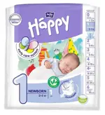Bella Baby Happy Newborn Подгузники, р. 1, 1 шт, 2-5 кг фото