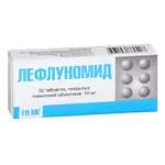 Лефлуномид, 10 мг, таблетки, покрытые пленочной оболочкой, 30 шт. фото