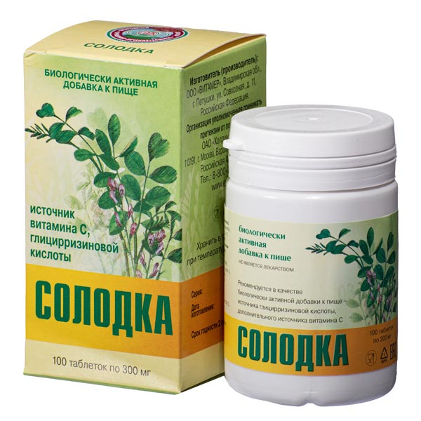 Солодка, таблетки, 100 шт. фото
