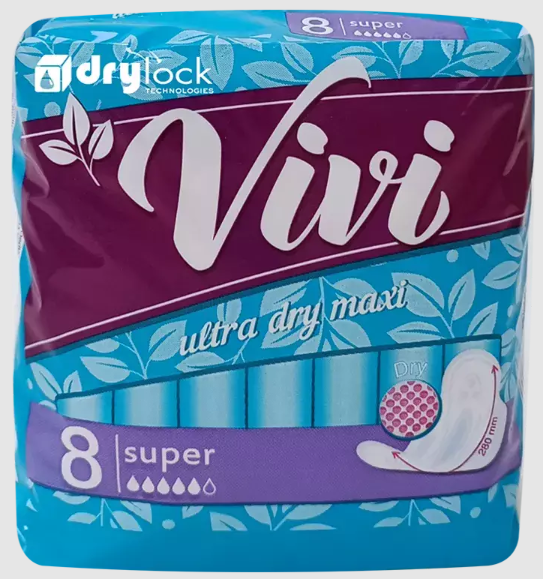 Vivi Ultra Super dry Maxi Прокладки женские гигиенические, прокладки гигиенические, 8 шт, 5 капель фото