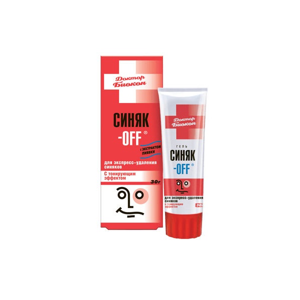 Синяк-OFF гель с тонирующим эффектом, гель косметический, 30 г, 1 шт. фото