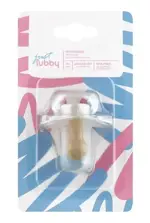 Lubby Пустышка латексная с круглым соском и колпачком, 0+ мес, 1 шт, арт. 23819 фото