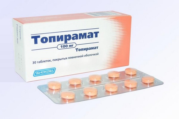 Топирамат, 100 мг, таблетки, покрытые пленочной оболочкой, 30 шт. фото