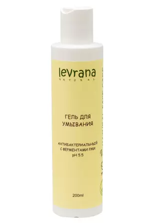 Levrana Гель для умывания Антибактериальный, 200 мл, 1 шт, с ферментами ржи фото